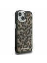 Karl Lagerfeld Karl Lagerfeld IML Leopard MagSafe Hátlap iPhone 15-höz Brown