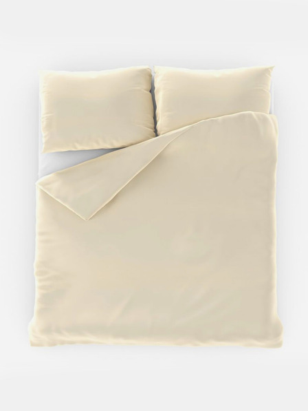 Kvalitex LUXURY COLLECTION szatén francia hosszított ágyneműhuzat 1+2, 240x220, 70x90cm törtfehér