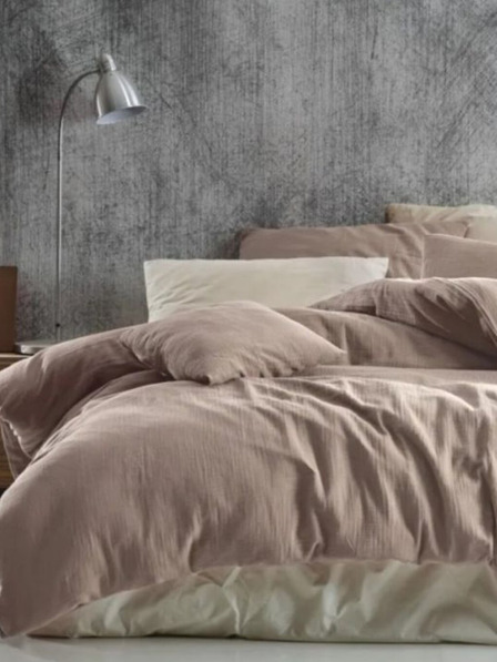 Kvalitex Muszlin párnahuzat 140x200, 70x90cm bézs Kvalitex