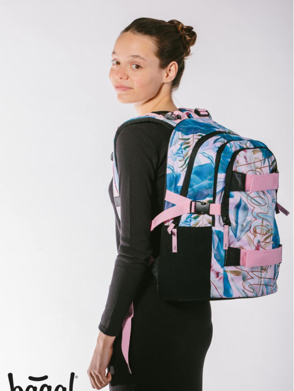 BAAGL  BAAGL 3 SET Skate Leafs: hátizsák, tolltartó, táska BAAGL