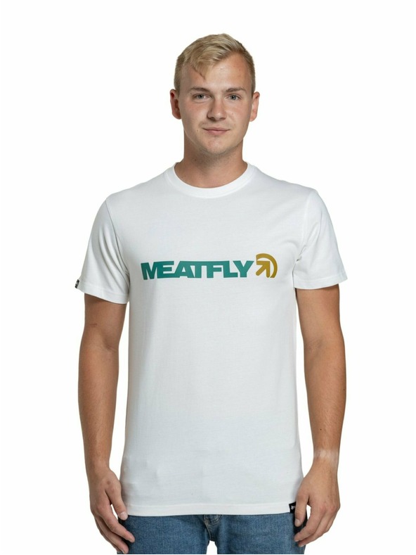 Meatfly Meatfly férfi póló Logex White | Fehér | Méret S | 100% pamut
