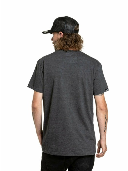 Meatfly Meatfly férfi póló Revital Black/Charcoal Heather | Fekete | Méret