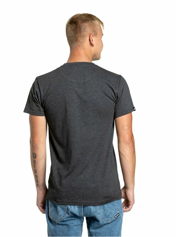 Meatfly Meatfly férfi póló Logex Charcoal Heather | Szürke | Méret