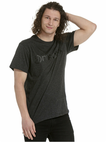 Meatfly Meatfly férfi póló MF Logo Charcoal Heather | Szürke | Méret