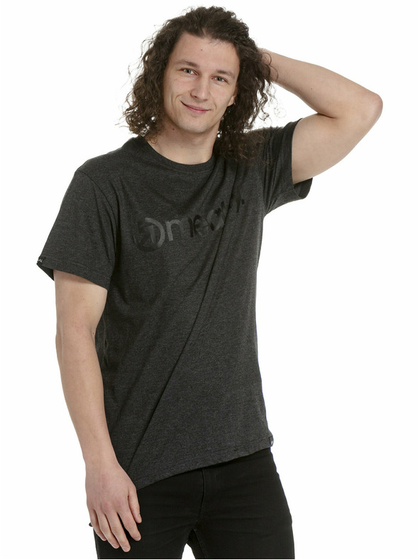Meatfly Meatfly férfi póló MF Logo Charcoal Heather | Szürke | Méret