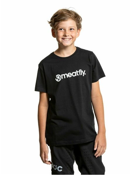 Meatfly Meatfly gyerek póló Bart Black | Fekete | Méret 146 | 100% pamut