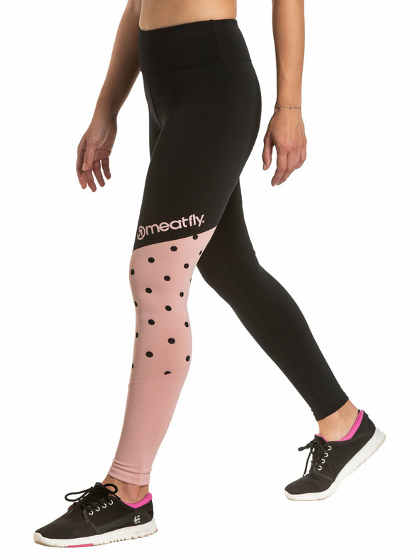 Meatfly Meatfly női leggings Arabel Pink/Black | Fekete | Méret