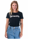 Meatfly Meatfly Ladies MF Logo A - fekete női póló | Méret M | 100% pamut