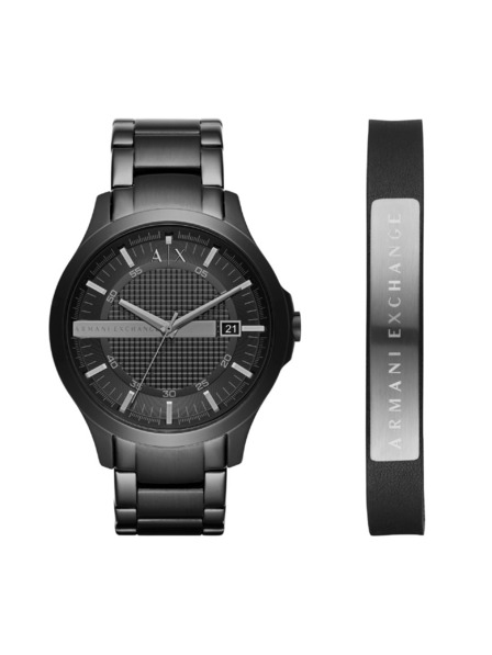 Armani Exchange Armani Exchange férfi ajándékcsomag Hampton óra és karkötő AX7101