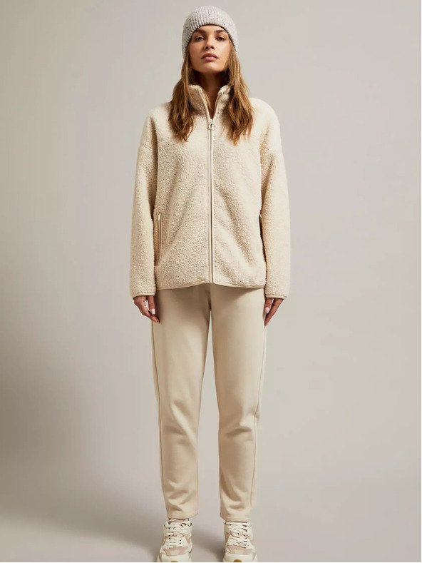 Moodo Női pulóver világos bézs