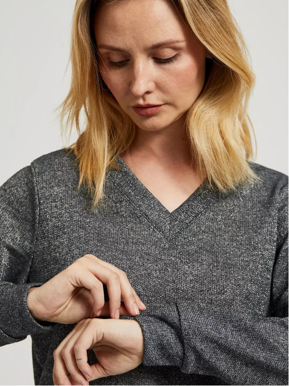 Moodo Női pulóver - szürke melange