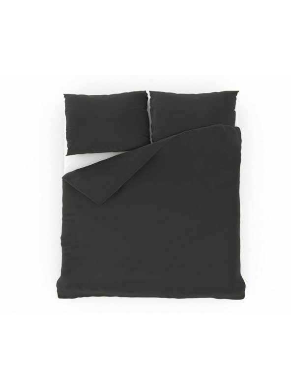 Kvalitex Egyszínű pamut ágyneműhuzat 140x200, 70x90cm sötétszürke Kvalitex