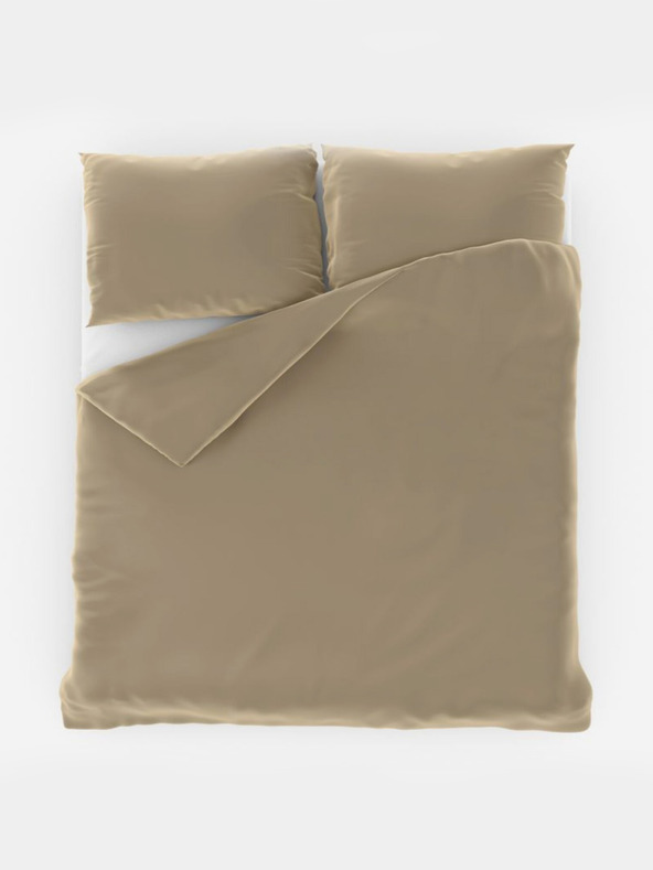 Kvalitex LUXURY COLLECTION 140x200, 70x90cm bézs szatén lepedő