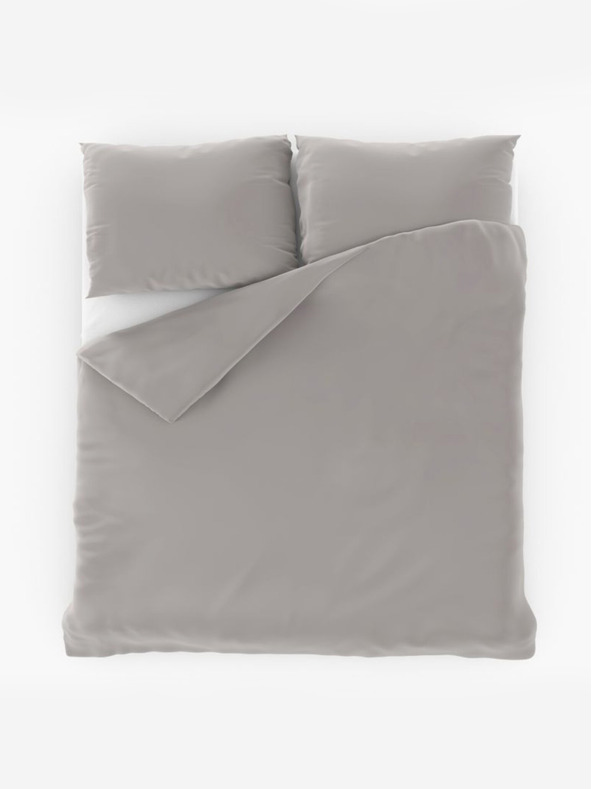 Kvalitex Luxury Collection szatén ágynemű 140x200, 70x90 cm világosszürke Kvalitex