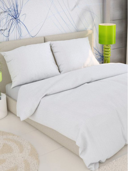 Kvalitex Francia hosszított krepp ágynemű 240x220, 70x90cm fehér Kvalitex