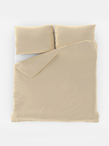 Kvalitex Francia egyszínű pamut ágynemű 240x200, 70x90cm törtfehér