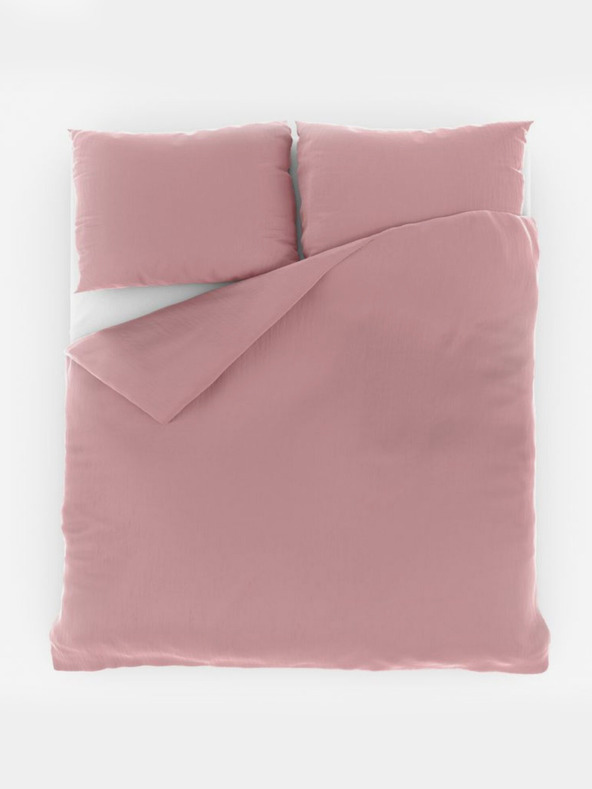 Kvalitex Francia muszlin ágynemű 220x200, 70x90cm rózsaszín Kvalitex