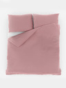 Kvalitex Francia muszlin ágynemű 220x200, 70x90cm rózsaszín Kvalitex