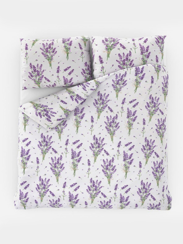 Kvalitex Provence Collection pamut francia ágynemű 240x200, 70x90 cm LEVENDULA lila Kvalitex