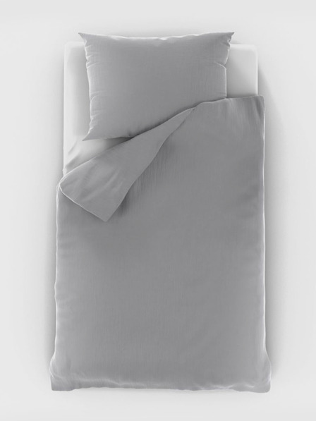 Kvalitex Muszlin párnahuzat 140x200, 70x90cm világosszürke Kvalitex