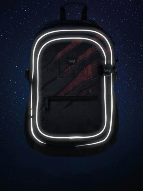 BAAGL  Szürke 3 szett core lava: hátizsák, tolltartó, táska Baagl