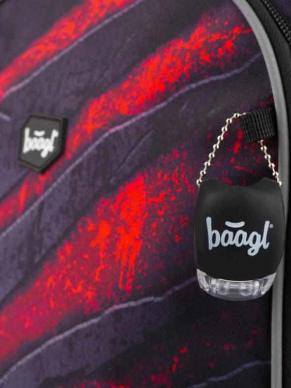 BAAGL  Szürke 3 szett core lava: hátizsák, tolltartó, táska Baagl