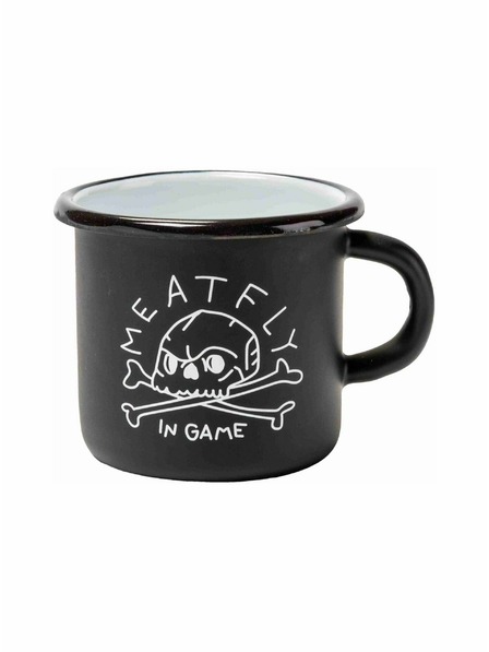 Meatfly Meatfly zománcos fémbögre 0,4 L | Fekete | Térfogat 0,4 L