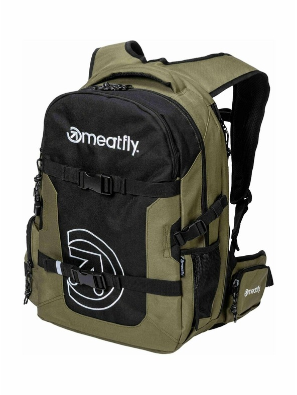 Meatfly Meatfly Ramble hátizsák Olivine 26 L | Fekete | Térfogat 26 L
