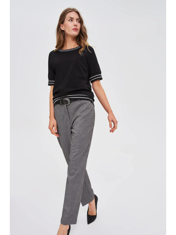 Moodo Fekete kontrasztos szegélyű Moodo top