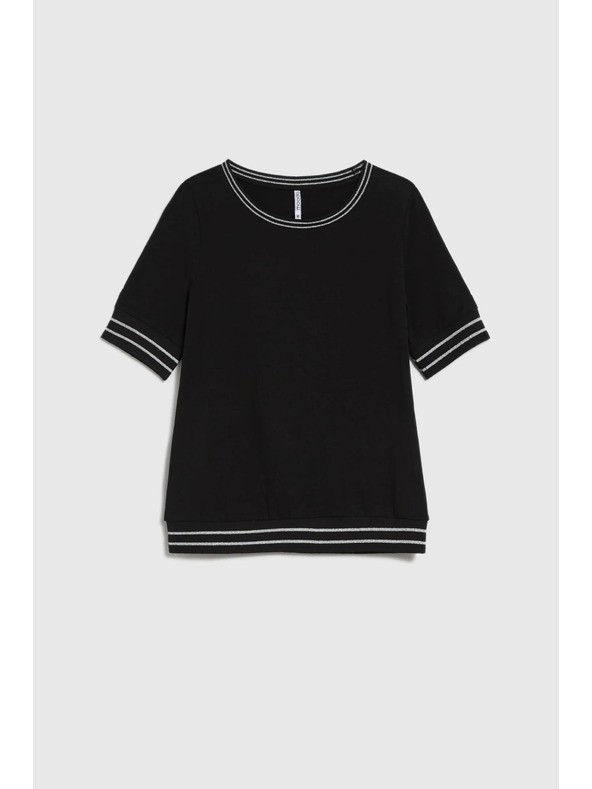 Moodo Fekete kontrasztos szegélyű Moodo top