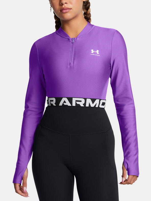 Under Armour Női póló Under Armour HeatGear Rib 1/4 Zip LS-PPL