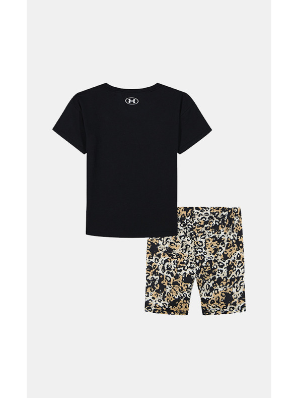 Under Armour Lány szett Under Armour UA PRINTED BIKE SHORT SET-BLK