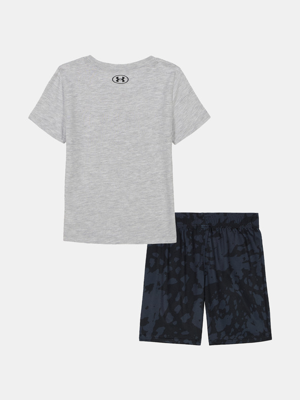 Under Armour Fiú szett Under Armour UA PRINTED SS SHORT SET-GRY