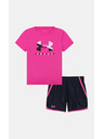 Under Armour Lány szett Under Armour UA LOGO WOVEN SHORT SET-PNK
