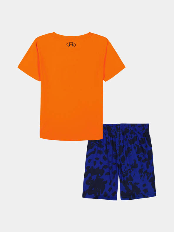 Under Armour Fiú szett Under Armour UA TECH PRINTED SS SHORT SET-ORG