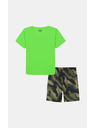Under Armour Fiú szett Under Armour UA TECH PRINTED SS SHORT SET-GRN