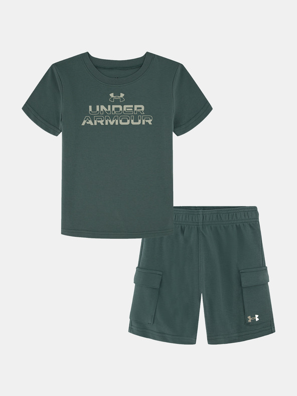Under Armour Fiú szett Under Armour UA CARGO SHORT SET-GRN
