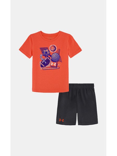 Under Armour Fiú szett Under Armour UA MULTI SPORT SS SHORT SET-RED