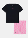 Under Armour Lány szett Under Armour UA TWIST BIKE SHORT SET-BLK