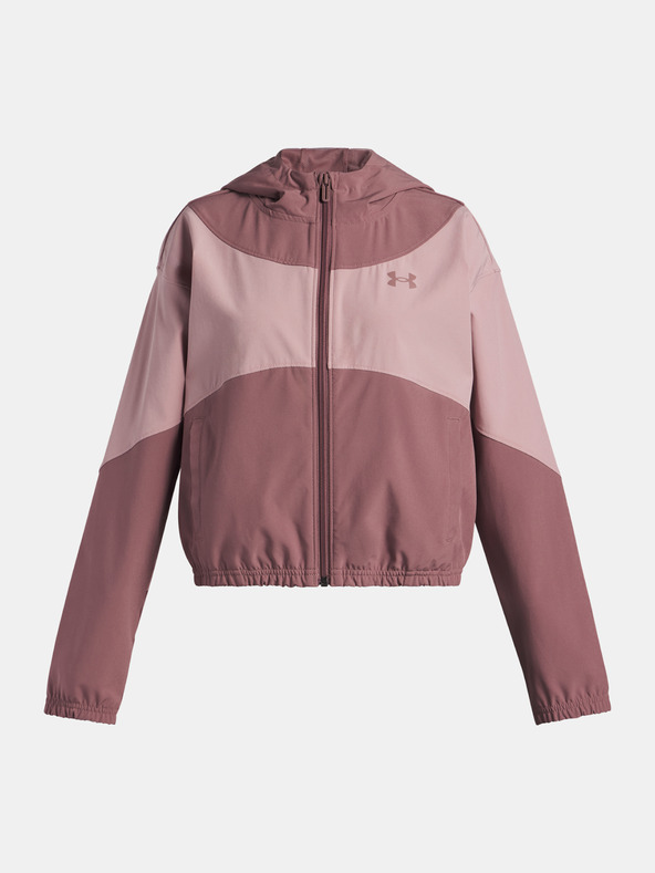 Under Armour Lány dzseki Under Armour UA Rival Woven HD Jacket-BRN
