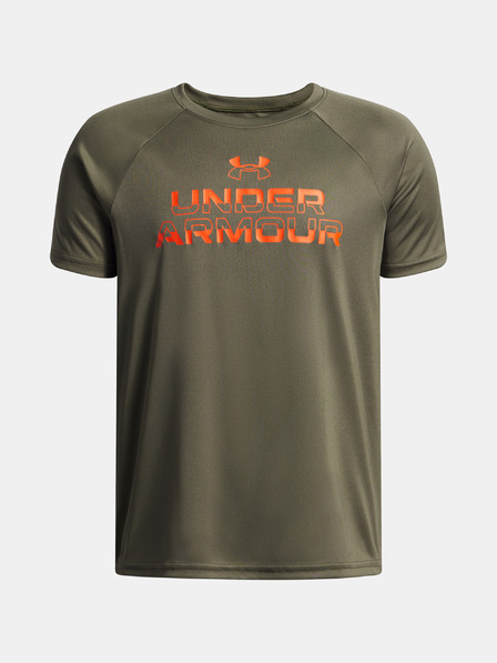 Under Armour Fiú póló Under Armour UA Tech Split Wordmark SS-GRN
