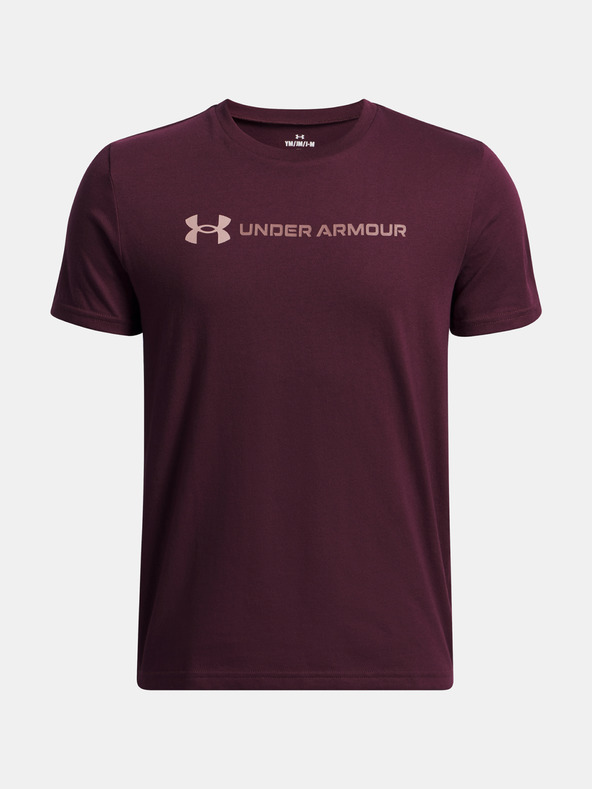Under Armour Fiú póló Under Armour UA B LOGO WORDMARK SS-RED