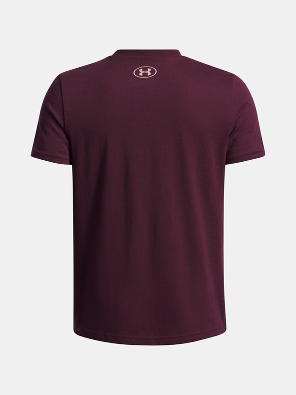 Under Armour Fiú póló Under Armour UA B LOGO WORDMARK SS-RED