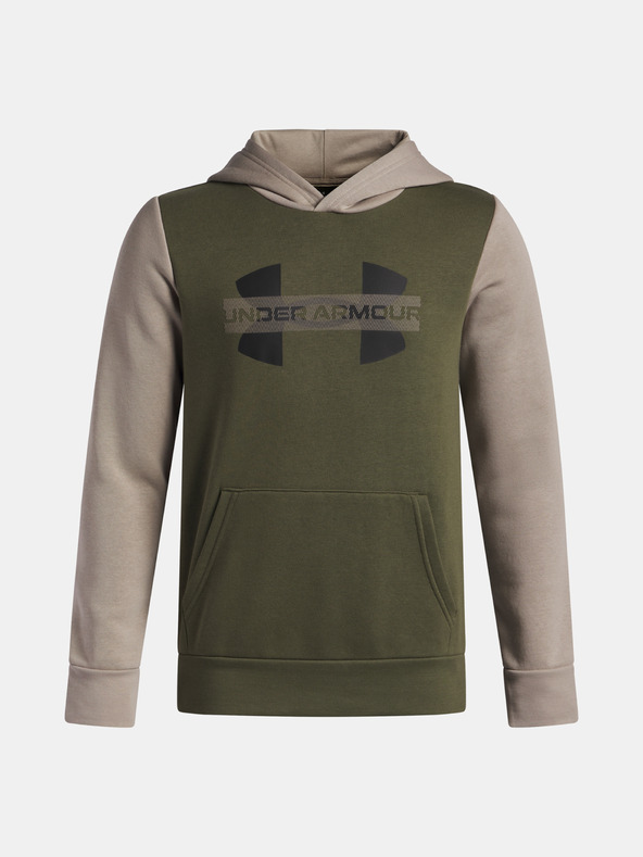 Under Armour Fiú felső Under Armour UA Rival Flc Cblck Grphc HD-GRN