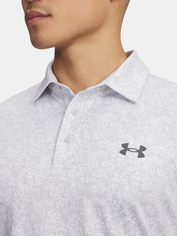 Under Armour Férfi póló Under Armour UA Playoff 3.0 Printed Polo-WHT