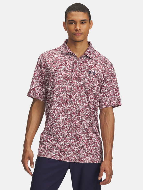 Under Armour Férfi póló Under Armour UA Playoff 3.0 Printed Polo-PNK