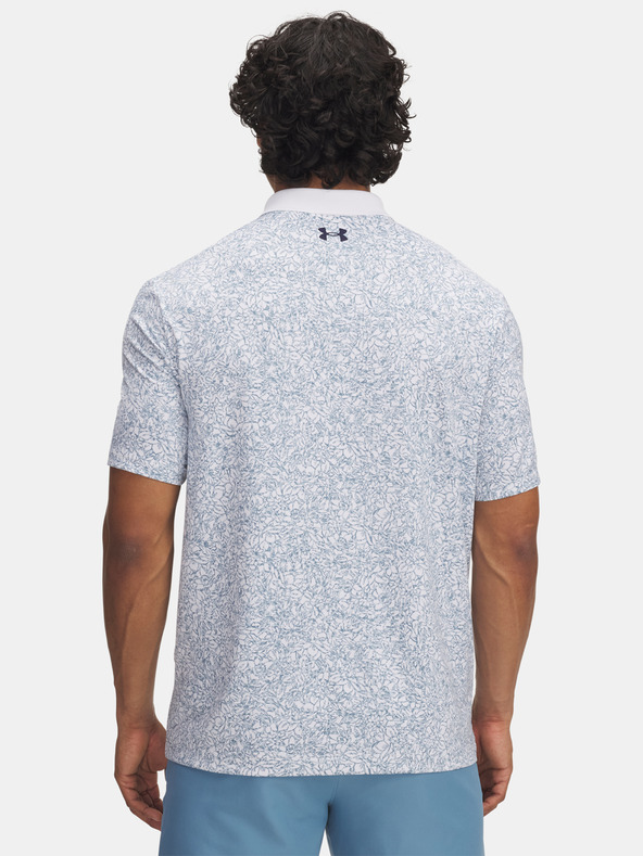 Under Armour Férfi póló Under Armour UA Matchplay Printed Polo-WHT