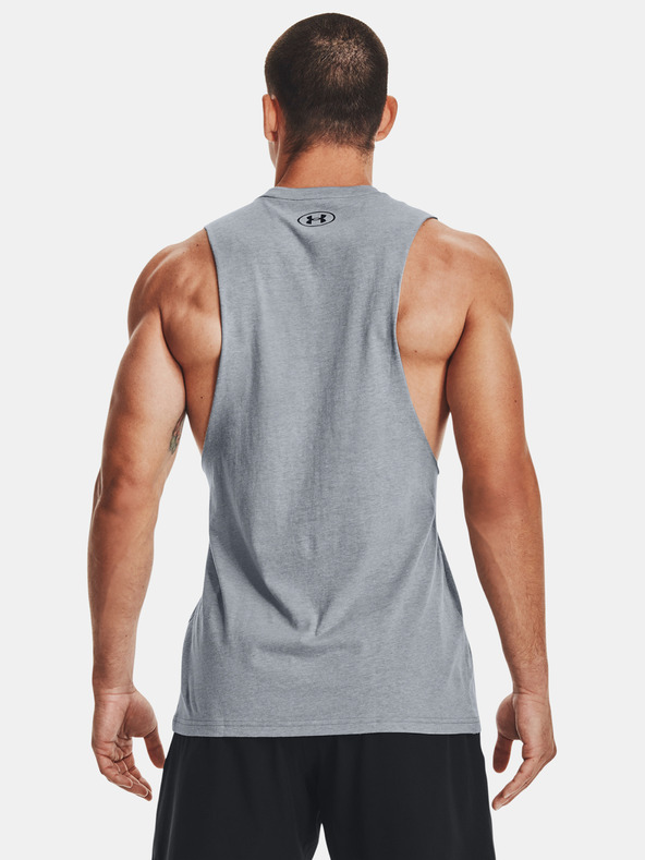 Under Armour Férfi atlétatrikó Under Armour UA LEFT CHEST CUT OFF TANK-GRY