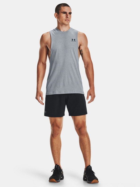 Under Armour Férfi atlétatrikó Under Armour UA LEFT CHEST CUT OFF TANK-GRY