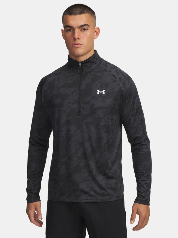 Under Armour Férfi póló Under Armour UA Tech 2.0 1/2 Zip-BLK